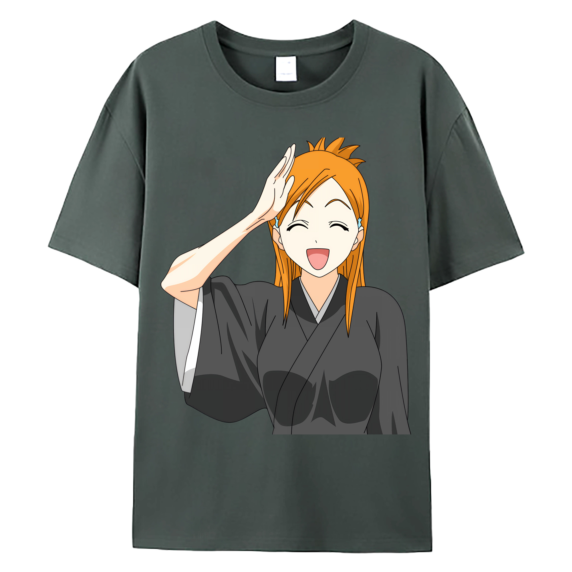 （画像用） ブリーチ 井上織姫（いのうえおりひめ） BLEACH Inoue Orihime 綿100％ メンズ半袖Tシャツ｜肌触りやわらか＆通気性